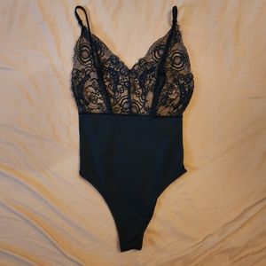 Black lace bodysuit